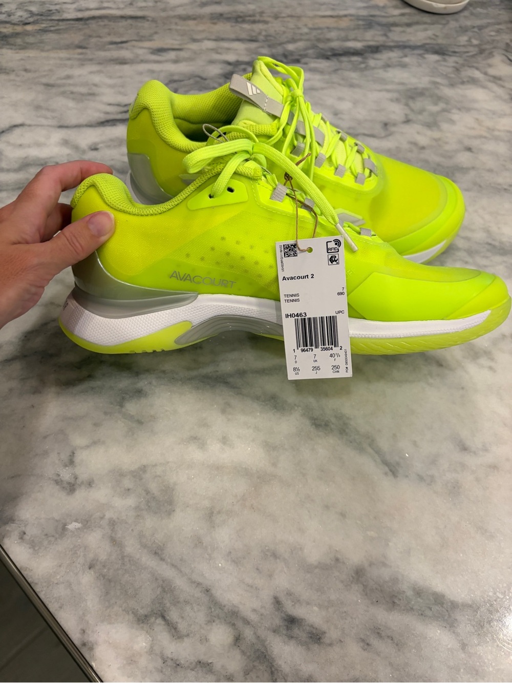 ASICS Avacourt 2 Women's Neon Yellow Tennis Shoes